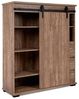 Finori Marrakesch 53A Highboard, Dekor Valhalla Eiche / Dekor Milford Kiefer | Highboard für Wohnzimmer | Maß: B x H x T ca. 120 x 140 x 40 cm | Highboard mit 1 Schiebetür, 3 Schubkästen und 2 offenen Fächern Bild 4