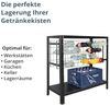 SCHULTE Regalwelt Weinregal für bis zu 32 Flaschen, 90x80x35 cm (HxBxT), schwarz Bild 3