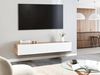 Wandmontierter TV-Schrank GLADSTONE Braun Weiß Bild 2