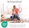 heimtexland Scheibengardine Landhaus Gardine Leinen Optik natur Kurzstore (1 St), Schlaufen, halbtransparent, Polyester, Schlaufen Bistrogardine 45x120 cm I Makramee Borte Bild 5