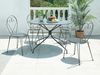 Vente-unique - GUERMANTES Garden dining set Metall Grau - B 120 cm x H 74 cm x L 120 cm Bild 5