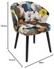 Kare Armlehnstuhl Peony Gelb Bild 3