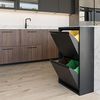Spinder Design GIGI 4 Abfalltrenner - Schwarz - 74 Litern Bild 5
