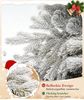 Yorbay Künstlicher Weihnachtsbaum Künstlicher Christbaum, mit Schnee, Metallständer Bild 4