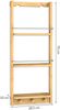 Casaria Badregal mit 3 Böden und 3 Haken, Bambus natur, 28,5 x 70 x 10 cm Bild 3