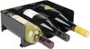mDesign Weinregal Weinhalter Flaschenregal 4er Set stapelbar Kunststoff Schwarz Bild 3