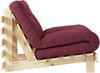 Karup Design Roots Futonsessel Gestell Natur Matratze Bordeaux Bild 5