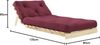 Karup Design Roots Futonsessel Gestell Natur Matratze Bordeaux Bild 2