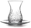 Pasabahce Timeless Teeglas Set 12 Teilig mit Untertassen 132ml aus Glas transparent Bild 2