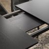 Esstisch Goldamo Schwarz 200 x 90 cm Ausziehbar Vicco Bild 5