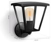 Philips Hue White Inara Wandleuchte Outdoor schwarz 550lm, warmweißes Licht, dimmbar, steuerbar via App, kompatibel mit Amazon Alexa (Echo, Echo Dot) Bild 5