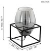 Eglo 97209 Tischleuchte OLIVAL 1 schwarz schwarz-transparent L:20cm B:20cm H:30,5cm Bild 5