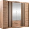 Kleiderschrank Mrynit 250 (Farbe: Artisan Eiche / Artisan Eiche + Schwarz) Bild 4