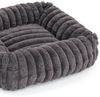 Wallace & Jones Tierbett Katzenbett Mary, edle Cordstoff-Optik, gepolsterte Seitenwände, anthrazit, ca. 71 x 58 x 18 cm Bild 3