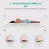 Essence Sleep Kaltschaummatratze - 90 x 200 x 18 cm, 7- Zonen Schaum Matratze mit 1 Kissen, H3 für alle Schlaftypen, Rollmatratze - Atmungsaktiv Bequem und Langlebig, Memory Foam, Öko-Tex Zertifiziert Bild 5