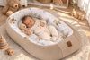Babynest Nestchen Baby Set für Neugeborene – 5-teilig – Kuschelnest aus 100% Baumwolle & Waffelpique – Babykokon tragbar – für Babybett, Kinderbett & Kinderwagen – OEKO-TEX - Flugzeuge und Braun Bild 2