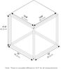 Furinno Moretti Modern Lifestyle Stapelbares Regal, 1-stufiger, Columbia-Walnuss Bild 3