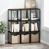 Furinno Moretti Modern Lifestyle Stapelbares Regal, 1-stufiger, Columbia-Walnuss Bild 2