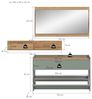 Garderoben-Set >Drive< in Salbei - 192x140x32cm (BxHxT) Bild 2