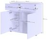 Kommode Rimini Sideboard 90x40x86cm grifflos Farbe: grau Bild 3