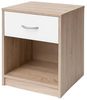 HTI-Living Nachtkommode Nachtschrank mit 1 Schublade Nina Sonoma Weiß (Stück, 1 St, 1 Nachtschrank), Nachttisch Nachtkommode Bild 4