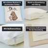 speecheese Dekokissen Hase und Bär Kissen mit Spruch Dich geb ich nicht mehr her Bild 4