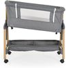 Cangaroo Babybett, Beistellbett Adoro, verstellbar, Matratze, Moskitonetz, Räder grau Bild 4