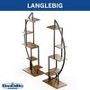 DanDiBo Blumenregal indoor 160 cm Hoch Metall Schwarz Rund 96644 Blumentreppe Groß Halbrund Pflanzenständer Modern Design Bild 4