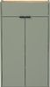 Lomadox Schuhschrank ABERDEEN-01 grün mit Eiche Nb, ideal für schmale Flure, 56/97/22 cm Bild 5