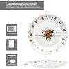 6x Candyman Kuchenteller Porzellan 6 Personen Dessert-Teller Weihnachten eisblau Bild 5