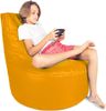 Patchhome Gamer Kissen Lounge Kissen Sitzsack Sessel Sitzkissen In & Outdoor geeignet fertig befüllt | Gelb - Ø 75cm x Höhe 80cm - in 2 Größen und 25 Farben Bild 2