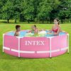 INTEX Metallrahmen Aufstellpool Rosa 244 x 76 cm PVC und Stahl 42035610 Bild 2
