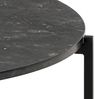 ACTONA GROUP Couchtisch Lamoine, Rund, Izmir matt schwarz, rau Melamin, Ø70x42 cm Bild 5