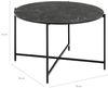 ACTONA GROUP Couchtisch Lamoine, Rund, Izmir matt schwarz, rau Melamin, Ø70x42 cm Bild 3