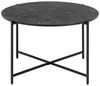 ACTONA GROUP Couchtisch Lamoine, Rund, Izmir matt schwarz, rau Melamin, Ø70x42 cm Bild 4