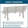 BLOME Bank Sylt L1500xB540xH740 mm 3-Sitzer Kunststoff weiß Bild 5