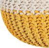 Pouf gelb / beige ⌀ 50 cm CONRAD Bild 5