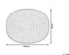 Pouf gelb / beige ⌀ 50 cm CONRAD Bild 3