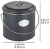 Biomülleimer, 3 Ersatzfilter für Geruchsneutralisierung, 6 l, Nero, WENKO Bild 4