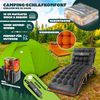 KESSER® Campingbett klappbar mit Tragetasche, Nackenkissen, Vakuumtasche & Getränkehalter, 190 x 68 x 30 cm bis 250 kg belastbar, aus Oxford-Gewebe und stabilem Stahlgerüst, ideal für Garten Camping Orange / Schwarz Bild 2
