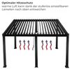 Osoltus 'Bioclimatic' Lamellen-Pergola, Aluminium anthrazit, 4x3 m Bild 5