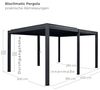 Osoltus 'Bioclimatic' Lamellen-Pergola, Aluminium anthrazit, 4x3 m Bild 2
