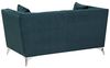 2-Sitzer Sofa Samtstoff blau-grün GAULA Bild 5