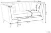 2-Sitzer Sofa Samtstoff blau-grün GAULA Bild 3