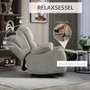 HOMCOM Relaxsessel Fernsehsessel mit Liegefunktion, Ruhesessel mit Wippfunktion (Sessel, 1-St, Liegesessel), für Wohnzimmer, Braun Bild 4