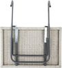 HI Balkon-Klapptisch mit Platte in Rattan-Optik 60x40 cm Grau 446201 Bild 4