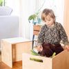 Ehrenkind Kinderhocker Montessori Wendehocker & Wendebank, Kindersitzgruppe Kinderzimmer (aus hochwertigem Holz, Hocker & Bank für Kinderzimmer), aus Birkenschichtholz Bild 2