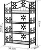 HOMCOM Regal Standregal mit 4 Etagen Bild 3