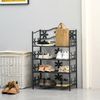 HOMCOM Regal Standregal mit 4 Etagen Bild 2
