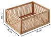 Kobolo Aufbewahrungskorb Regalkörbe Wiener Geflecht 2er Set - Holz Rattan Bild 3